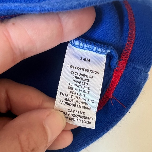 Disney Baby Y2K Mickey & Pluto Long Sleeve Varsity Style Shirt 3-6M Baby - Picture 5 of 6